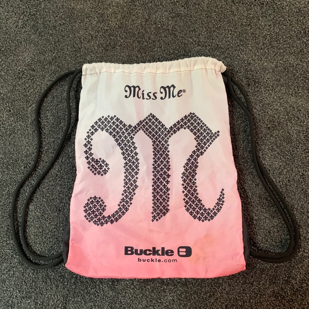 Miss Me Drawstring Bag